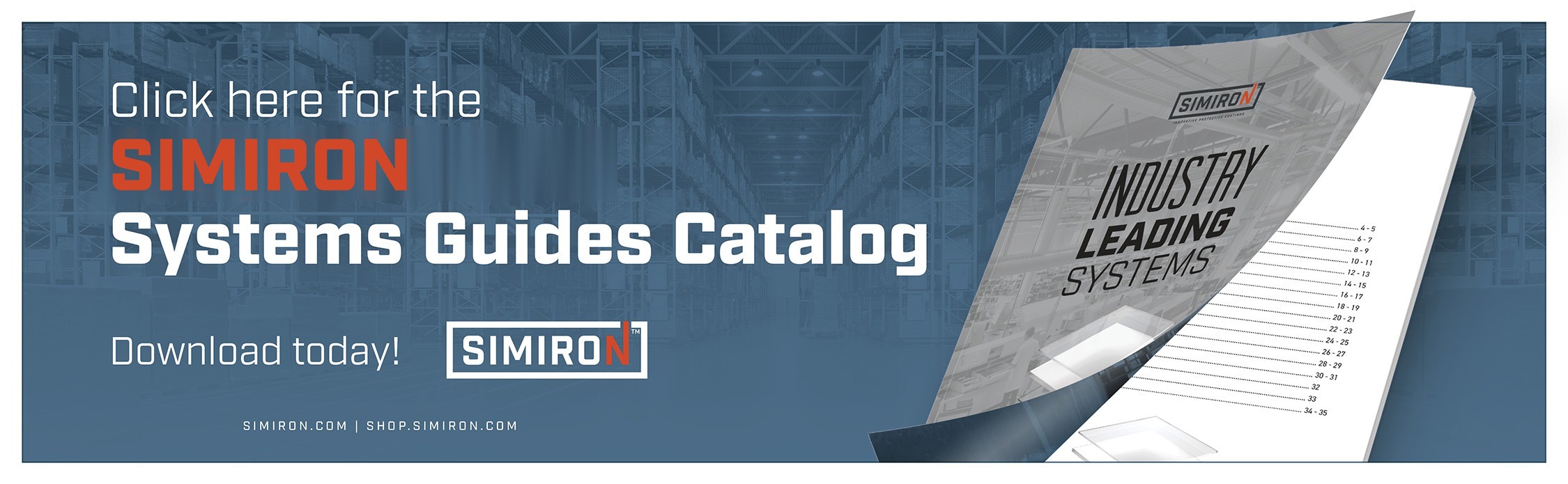 Click here for the Simiron Systems Guides Catalog